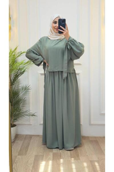 Tebrikler tekstil γυναικείο μαντίλι δύο τεμαχίων μοντέλο ferace G3072