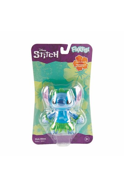OyuncaklarÜlkesi Original Disney Flexfigs Stitch Hula Toys Figures 10cm