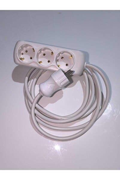 Genel Markalar Üçlü Priz 3 Lü Seyyar 5 Metre Topraklamalı Uzatma Kablosu
