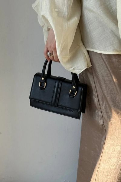 LEONAS Multi-Eye Stylish Women's Hand and Shoulder Bag Tarnel Black
