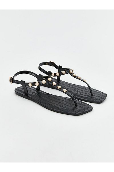 LC Waikiki Lcw Steps Women's Stone Flip Flops