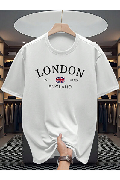 Framgan Ανδρικό μπλουζάκι LONDON ENGLAND με προσαρμοσμένη στάμπα, κοντομάνικο...