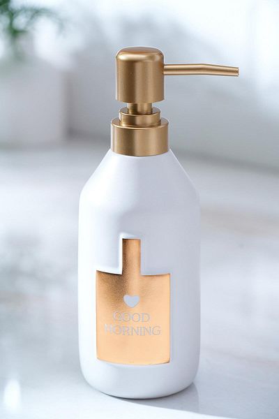 ACAR 7012 Jardin Ceramic Liquid Soap Dispenser White