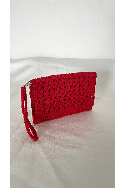 dekorburada Straw Handbag Phone Wallet Paper Rope