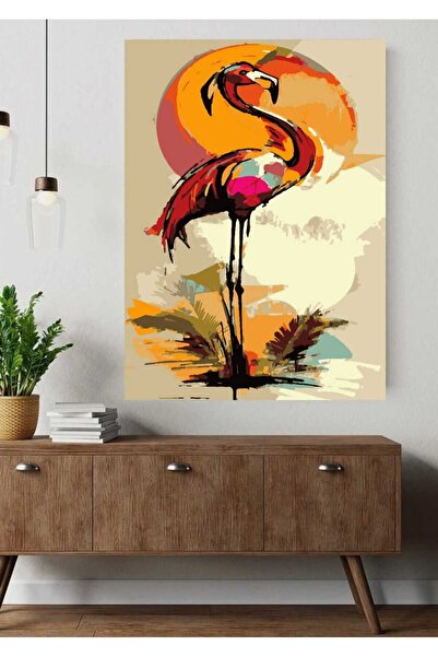 Lamba Cini Sayılarla Boyama Kasnaklı Tablo Seti Fırça Boya Dahil 40x50 Sanats...