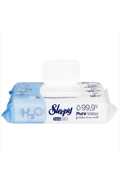 Sleepy Aqua Care 50 Pack Wet Wipes