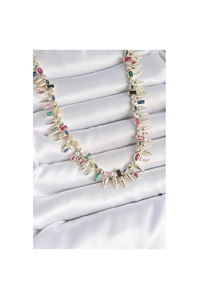 Skygo Brass Gold Color Zircon Stone Thorn Model Vip Series Women's Necklace - Tj-Bko10203