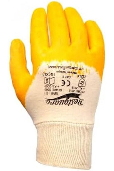 STOREMAX Muartshop Evi Yellow Nitrile Gloves Tbw No:10 XL Work Gloves 871301