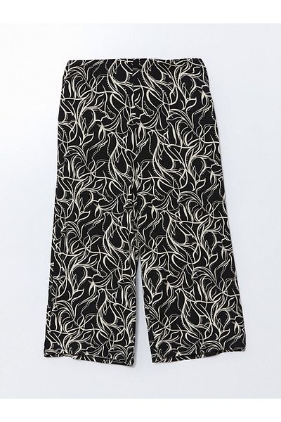 LC Waikiki Create Your Style from Uzg Store |   Floral Women's Capri with Elastic Waist