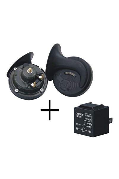 TECHSTAR Σετ κόρνας αυτοκινήτου Techstar®, γενικής χρήσης, ισχύς 115 db, ρελέ...