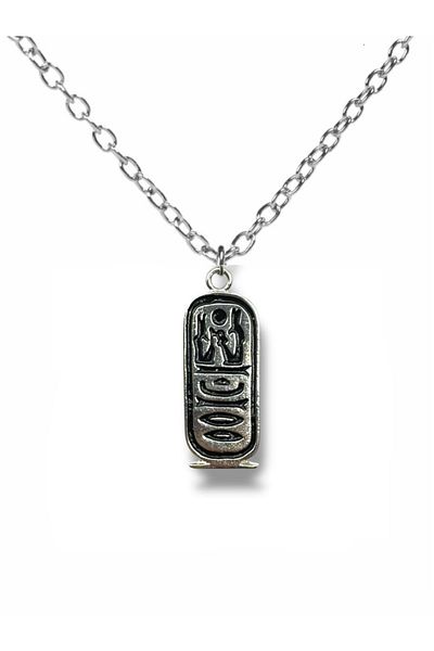Herşey Nota Pharaoh's Code – Unisex Necklace with Ancient Egyptian Tablet Figure (60 cm Chain)
