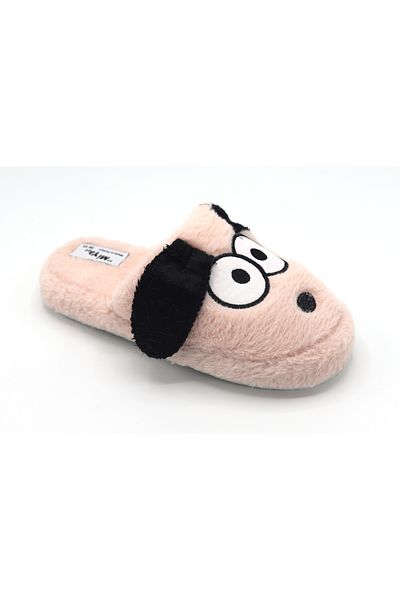 BYRAMSE Dog Figured No Sound Light Sole Plush House Slippers