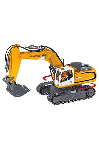 Genel Markalar Uzaktan Kumandalı Şarjlı PALETLİ EXCAVATOR 1/18 Boy Full Fonksiyon Kepçe Hareketli Işıklı