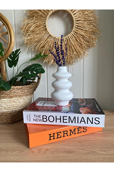 Porselian Vaza Boomerang 16x12 cm