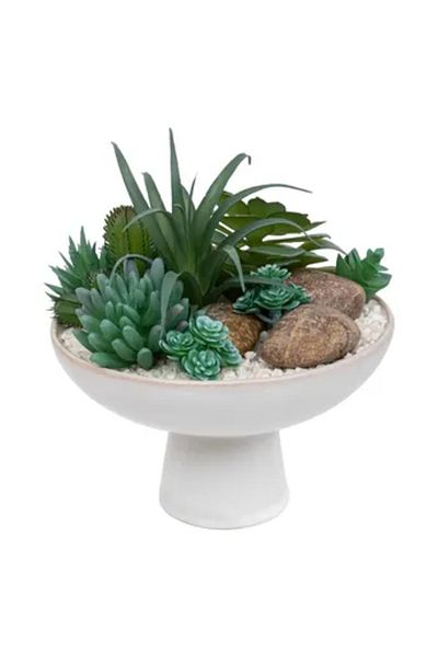 Atmosphera Soleya Plant Arrangement with Ceramic Pot (H. 20 cm)
