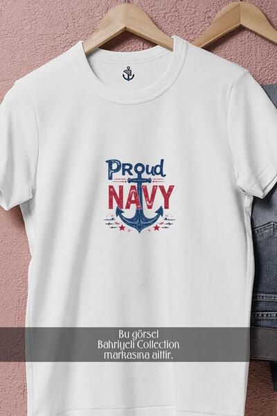 Bahriyeli Collection Унісекс-футболка Oversize Proud Navy з дизайном