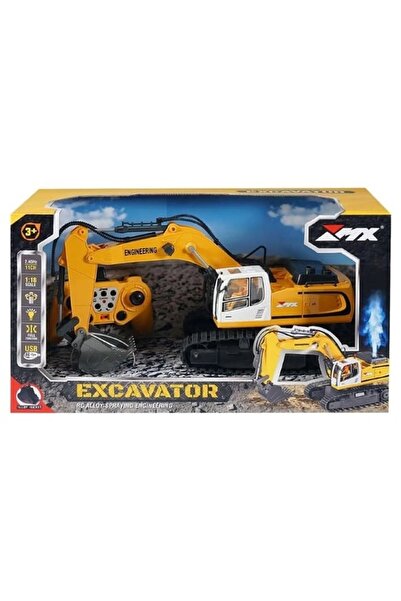 Genel Markalar Uzaktan Kumandalı Şarjlı PALETLİ EXCAVATOR 1/18 Boy Full Fonksiyon Kepçe Hareketli Işıklı