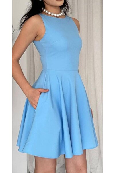 PG GİYİM Rochie mini fără mâneci cu volane -29391