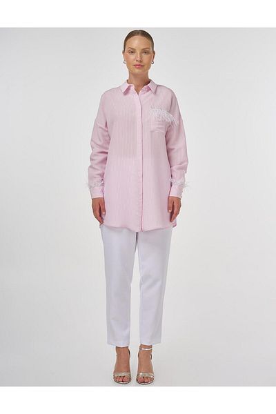 Kayra Otrişli Modal Tunic Pink