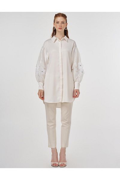 Kayra Tunic Ka-B25-21186 Ecru