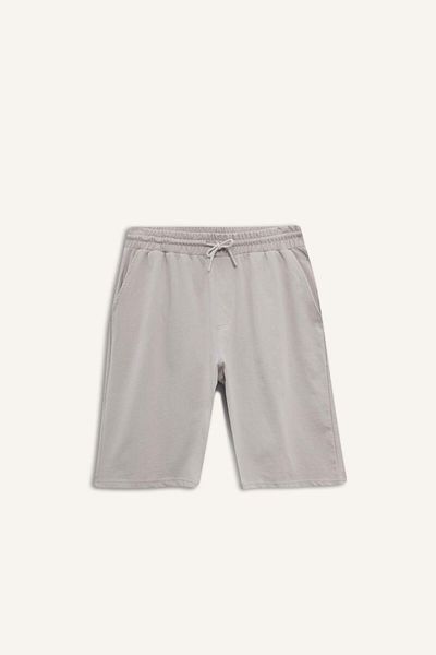DeFacto Slim Fit Slim Fit Βαμβακερό Basic ίσιο βερμούδα με τσέπες W1105AZ25SP