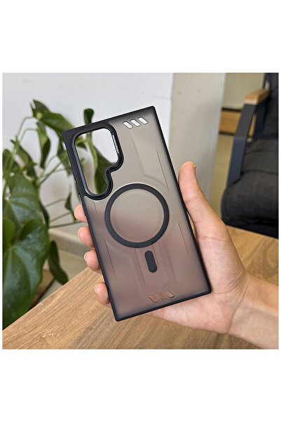 Pro Aksesuar Samsung Galaxy S24 Ultra Compatible Case with Metal Frame M-Safe...