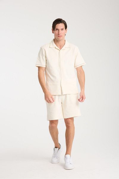 Store Men's Cotton Shorts and Shirt Set - Comfortable and Soft 100% Cotton Fabric, Summer and Daily Use Set