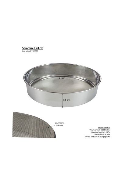 AzHome Sieve, Stainless steel, Ø 24 cm