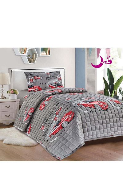 homestyle Compressed Quilt Set of 3 Pieces Microfiber