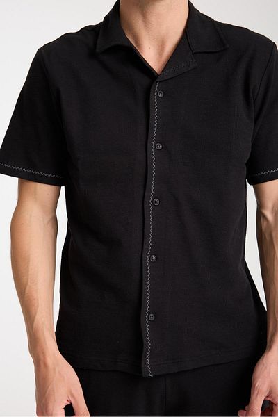 Store Men's Cotton Shorts and Shirt Set - Comfortable and Soft 100% Cotton Fabric, Summer and Daily Use Set