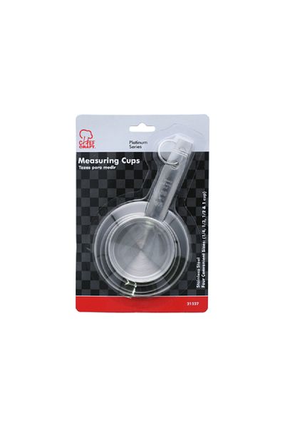 Chef Craft 4-Piece Measuring Cup Silver