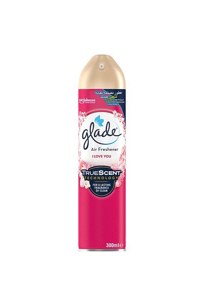 Glade I Love You Air Freshener 300 ml Romantic Floral Scent for a Fresh & Inviting Atmosphere