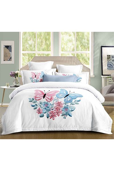 CHIRASO CHIRASO bedding set, SUMMER cotton, Fitted sheet 180x200+25cm, Duvet cover, 2 pillowcases