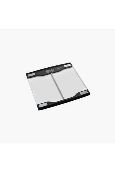CAMRY Digital Body Scale with Glass LCD Display Black and Clear