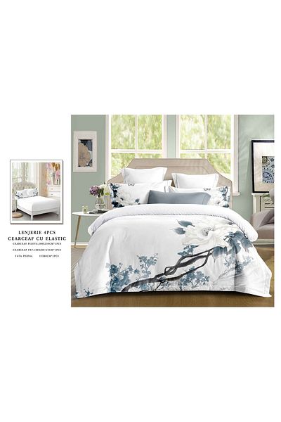 CHIRASO CHIRASO bedding set, SUMMER cotton, Fitted sheet 180x200+25cm, Duvet cover, 2 pillowcases