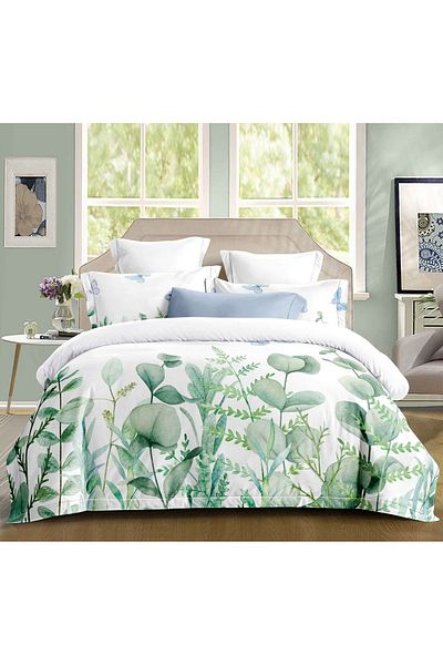 CHIRASO CHIRASO bedding set, SUMMER cotton, Fitted sheet 180x200+25cm, Duvet cover, 2 pillowcases