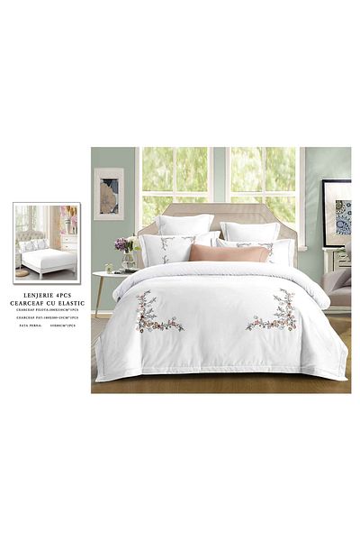 CHIRASO CHIRASO bedding set, SUMMER cotton, Fitted sheet 180x200+25cm, Duvet cover, 2 pillowcases