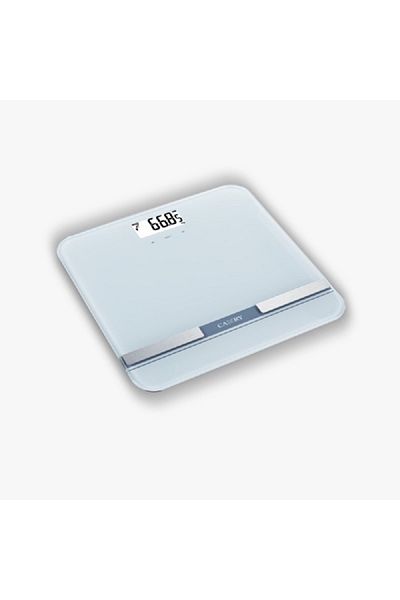 CAMRY Rechargeable Body Fat Analyzer Scale White