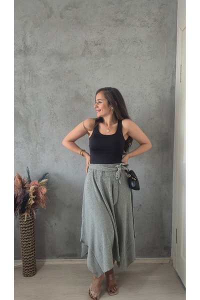 Butik ASİMETRIK KESİM BÜRÜMCÜK ETEK