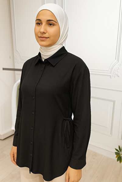 WİSHTEX WISH - Cămașă din modal cu șireturi laterale