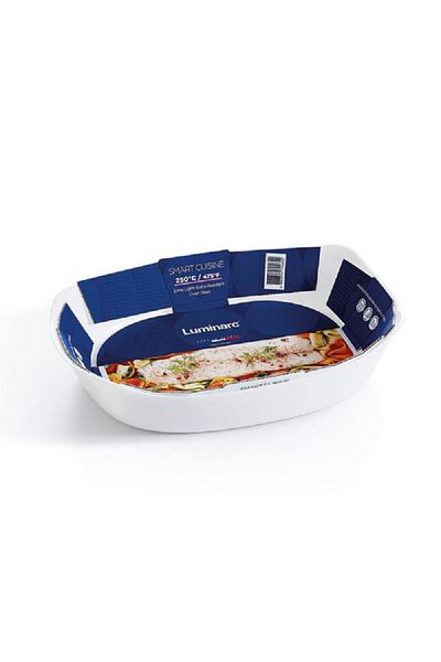 Luminarc Smart Cuisine Carine Rectangular Baking Dish White 30 x 22cm