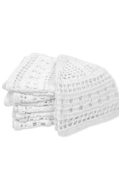 Rally شخال كاب كاجوال أبيض 6 قطع