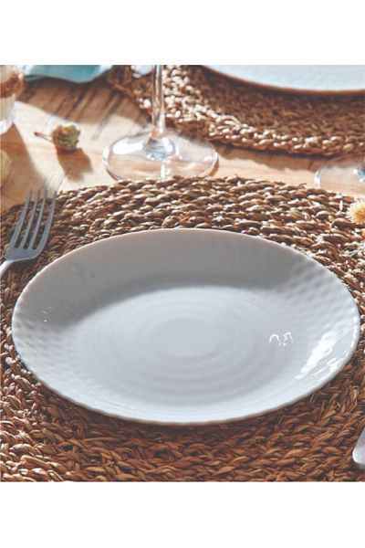 Luminarc Pampille Dishwasher and Microwave Safe Tempered Glass Dessert Plate Light Grey 19cm