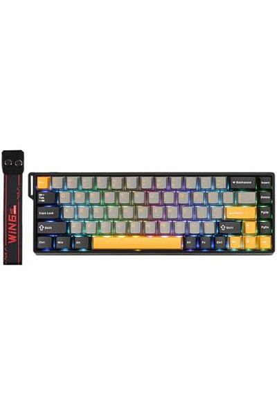 Epomaker AULA WIN68 HE Magnetic Keyboard with Adjustable Actuation, Hall Effect Keyboard with 0.3ms