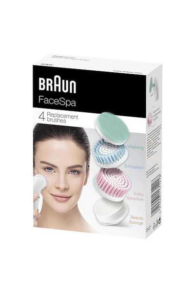 Braun Face Se80mv Epilator Brush Refill, Mix Of 4 Refills