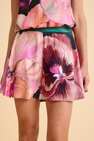 Amarelle Paradise Sklamen İnce Askılı, Şortlu Pijama Takım