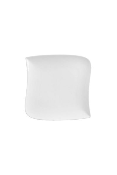 Secret de Gourmet Wave Square Shape Dessert Plate White 21cm