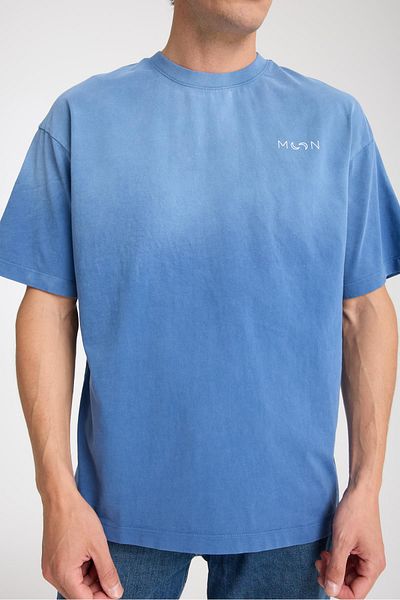 Store Men's Crew Neck Cotton Moon Printed T-Shirt - Modern and Stylish Sports Style, Summer