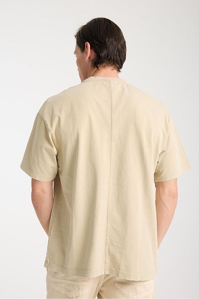 Store Men's Cotton Crew Neck Oversize T-Shirt - Summer Comfortable and Trendy Style