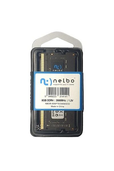 nelbo Memorie RAM 8 GB sodimm DDR4, 2666 MHz, Nelbo original, pentru laptop, Black Edition